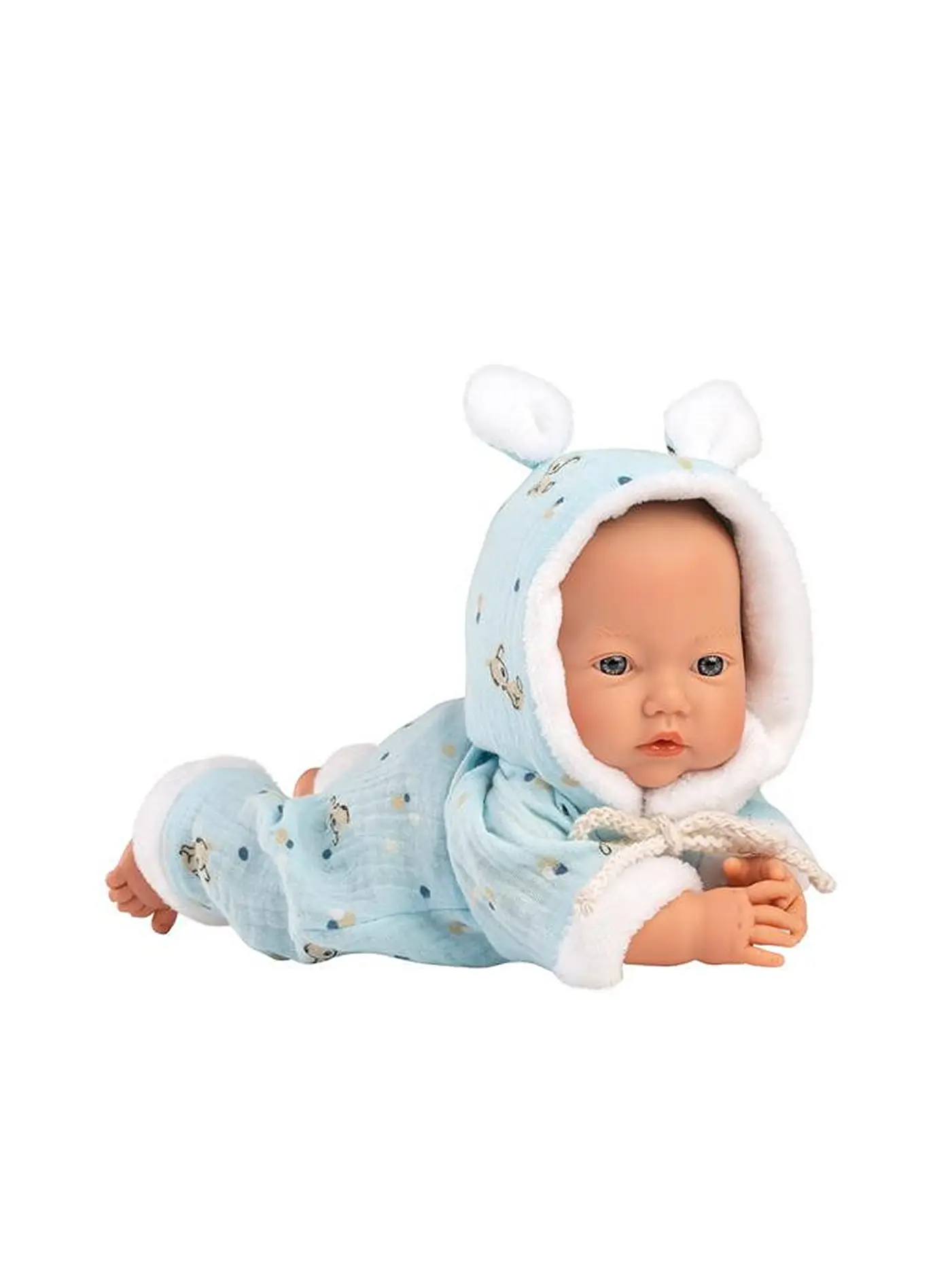LLORENS | Babypuppe mit Overall blau 32cm | 